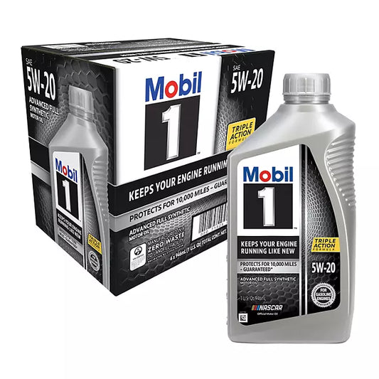 Mobil 1 5W-20 Motor Oil (6 pack, 1-quart bottles)