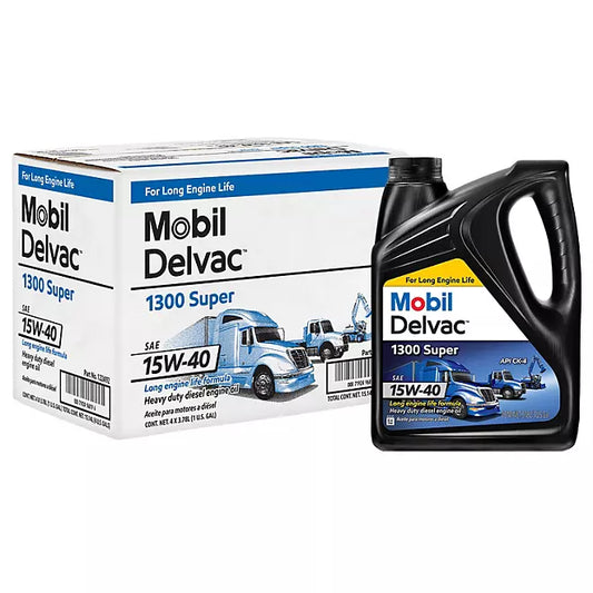 Mobil Delvac 1300 Super 15W-40 Case (4-pack/1 gallon bottles)